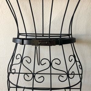 Seraphine Leather Metal Maternity Belt